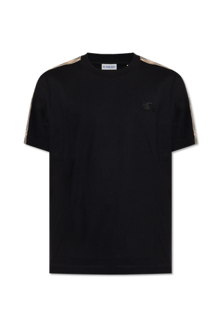 Burberry BLACK T-shirt with embroidered logo 1