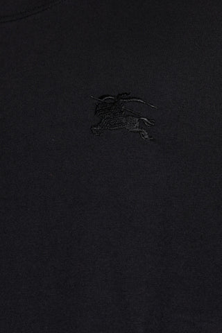 Burberry BLACK T-shirt with embroidered logo 5