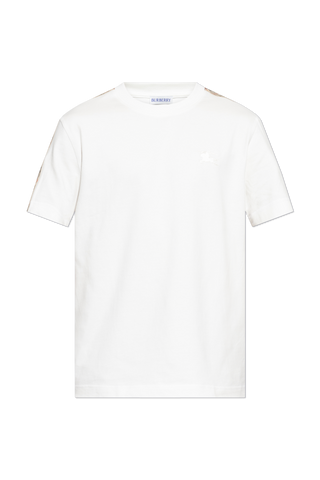 Burberry WHITE T-shirt with embroidered logo 1