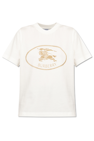 Burberry cream T-shirt with logo 1