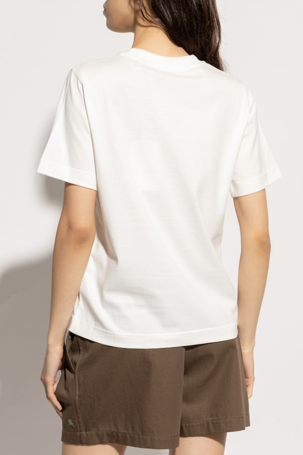 Burberry cream T-shirt with logo 4