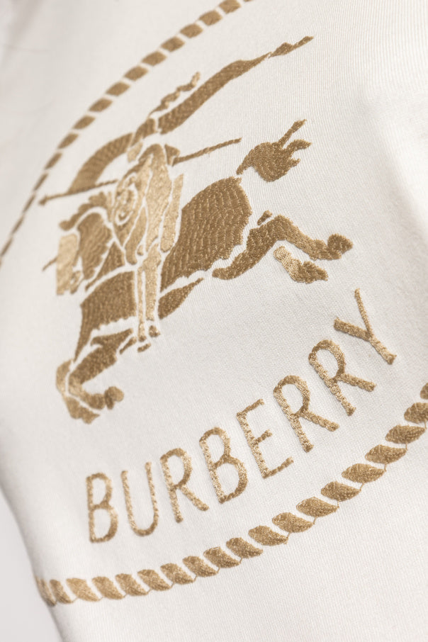 Burberry cream T-shirt with logo 5