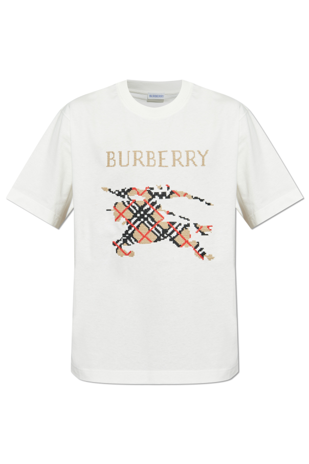 Burberry WHITE T-shirt with logo 1