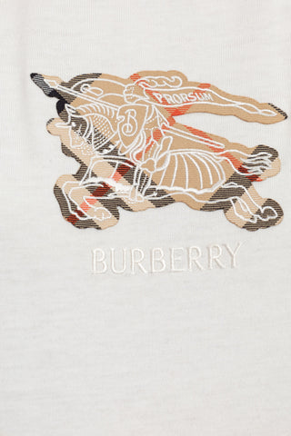 Burberry WHITE T-shirt with logo 5