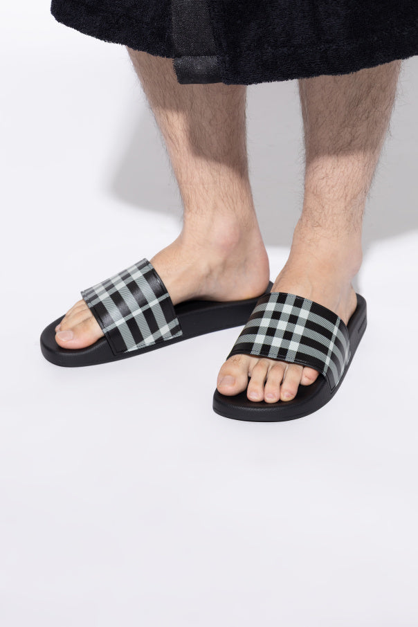 Burberry BLACK Rubber flip-flops 2