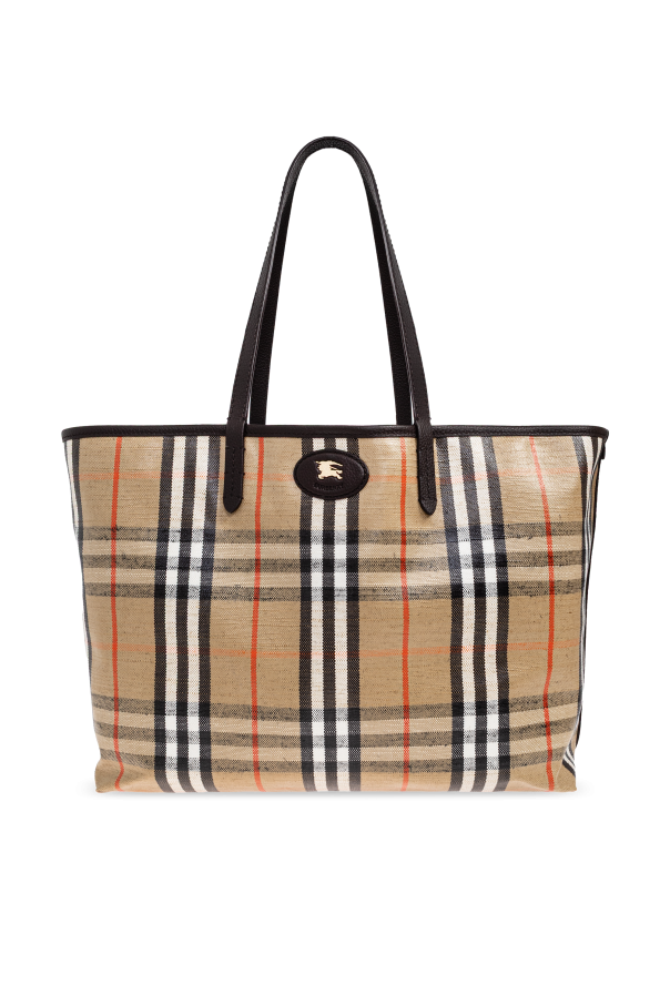 Burberry beige "Highlands Medium" shopper bag 1