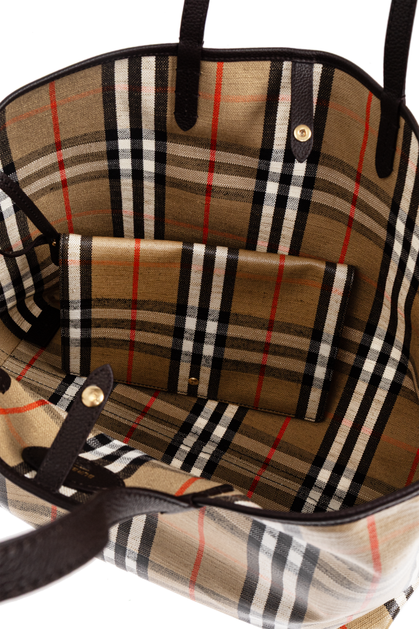 Burberry beige "Highlands Medium" shopper bag 5