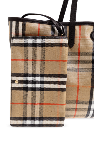 Burberry beige "Highlands Medium" shopper bag 6
