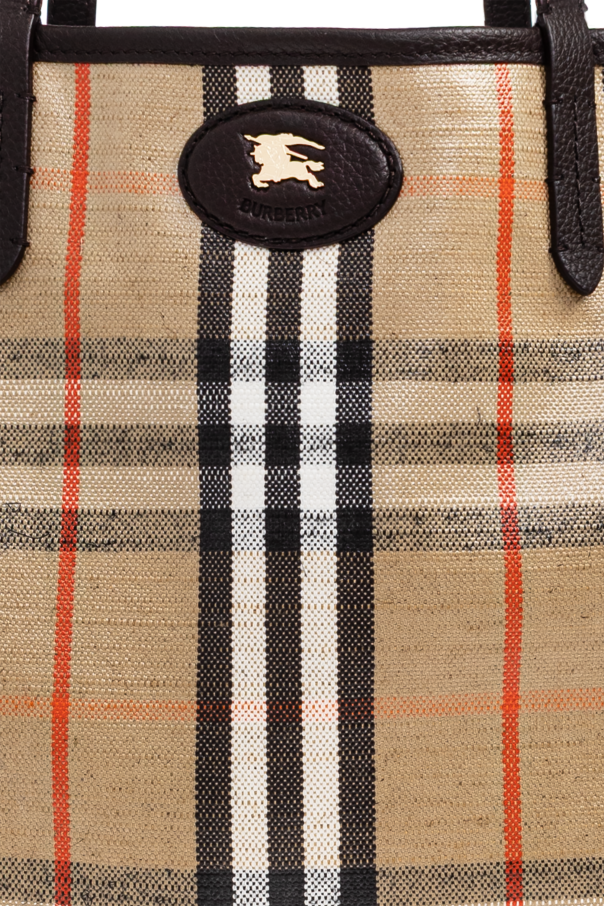 Burberry beige "Highlands Medium" shopper bag 7