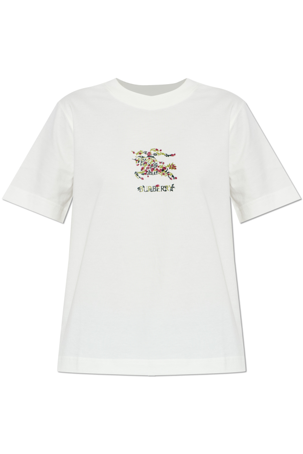 Burberry WHITE T-shirt with print 1