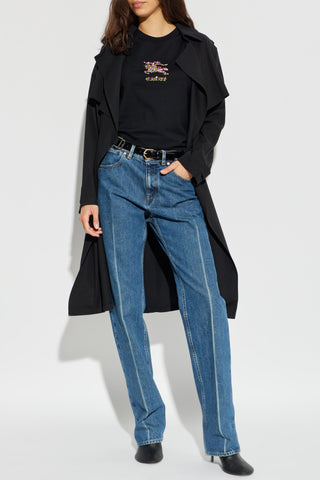 Burberry BLACK T-shirt with print 2
