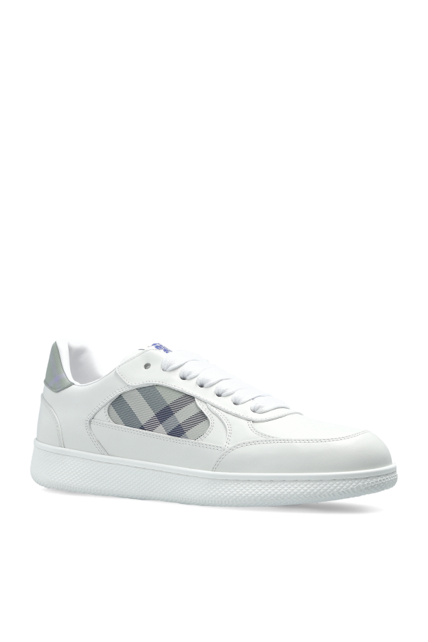 Burberry WHITE "Low Top" sports shoes 4