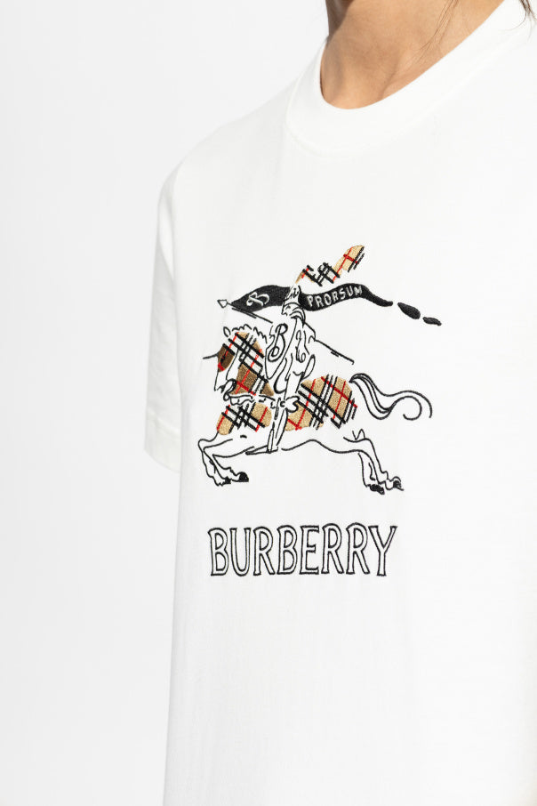 Burberry WHITE T-shirt with logo 5