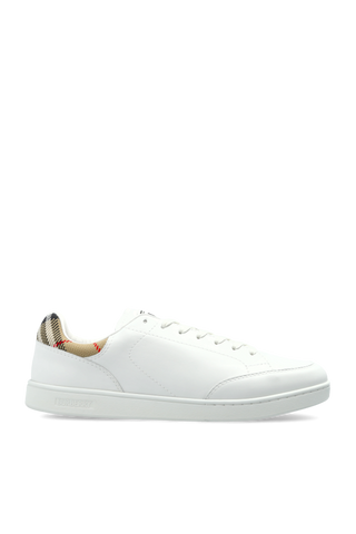 Burberry WHITE Leather sports shoes 1