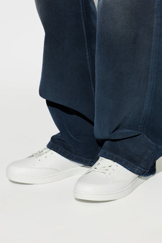 Burberry WHITE Leather sports shoes 2