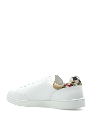 Burberry WHITE Leather sports shoes 5