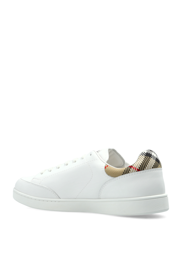 Burberry WHITE Leather sports shoes 5