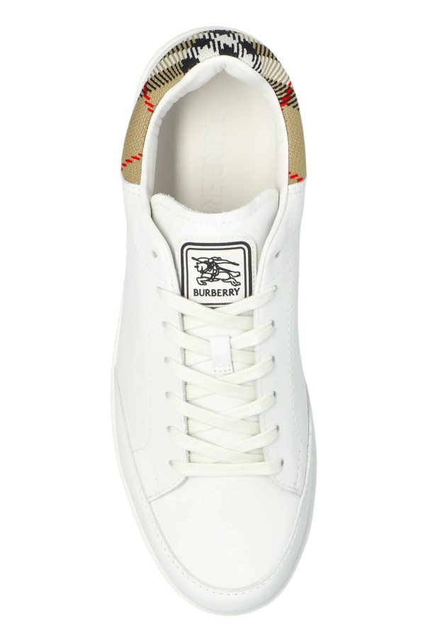 Burberry WHITE Leather sports shoes 6