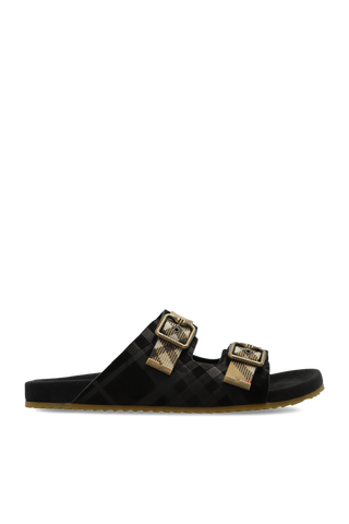 Burberry BLACK Flip-flops with logo 1