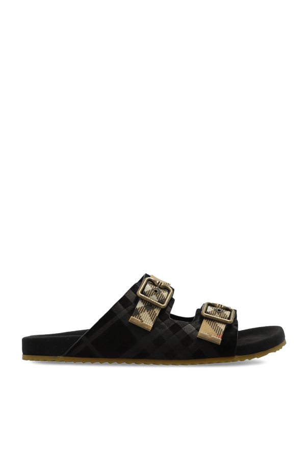 Burberry BLACK Flip-flops with logo 1