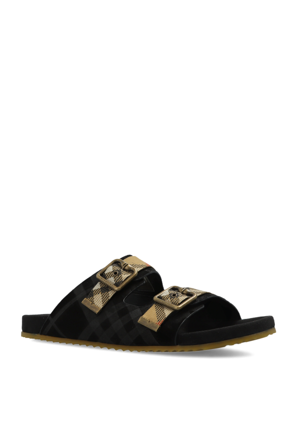 Burberry BLACK Flip-flops with logo 4