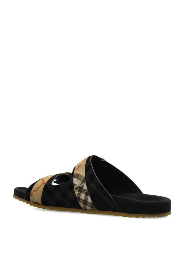 Burberry BLACK Flip-flops with logo 5