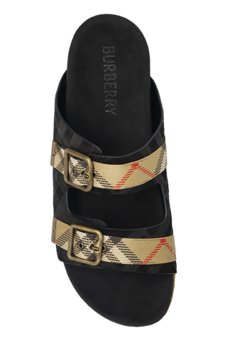Burberry BLACK Flip-flops with logo 6