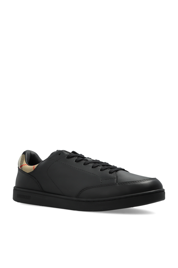 Burberry BLACK Leather sports shoes 4