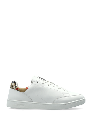 Burberry WHITE Leather sports shoes 1