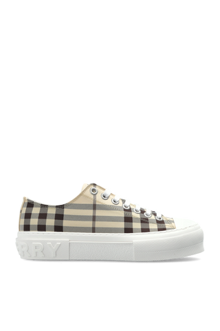 Burberry beige Sports shoes with a check pattern 1