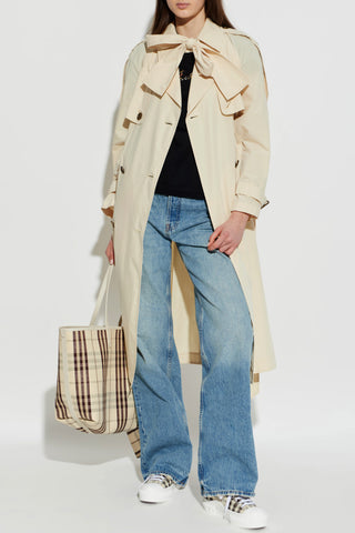 Burberry beige Sports shoes with a check pattern 3