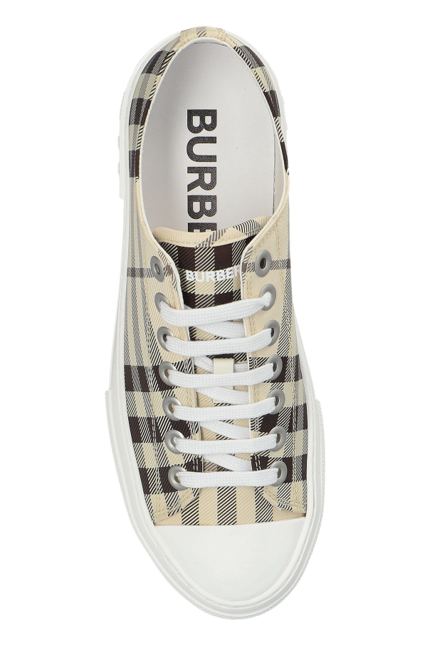 Burberry beige Sports shoes with a check pattern 6