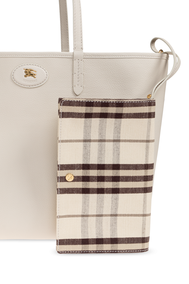 Burberry cream Reversible 'Shopper' bag 7