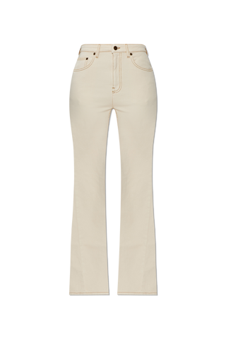 Burberry cream ‘Donella’ flare jeans 1