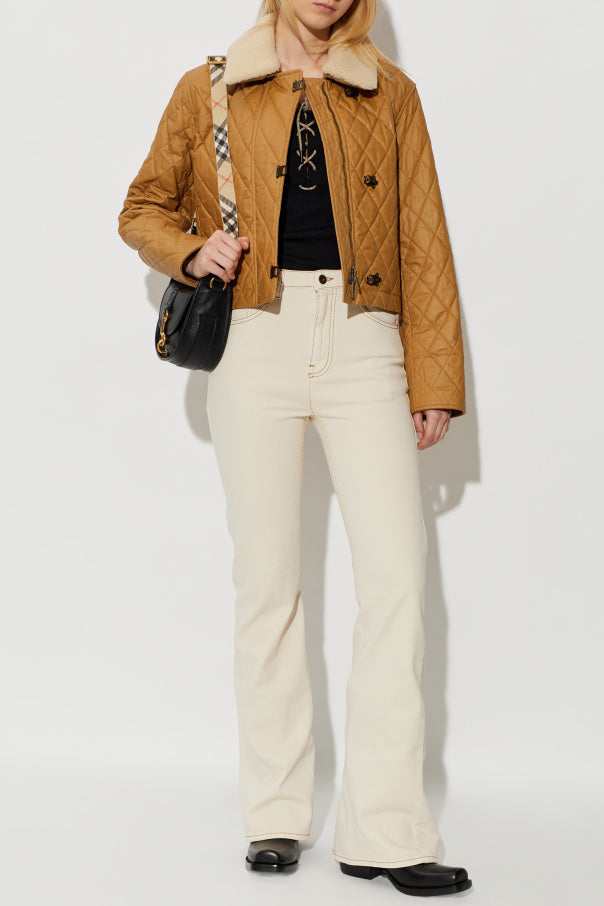 Burberry cream ‘Donella’ flare jeans 2
