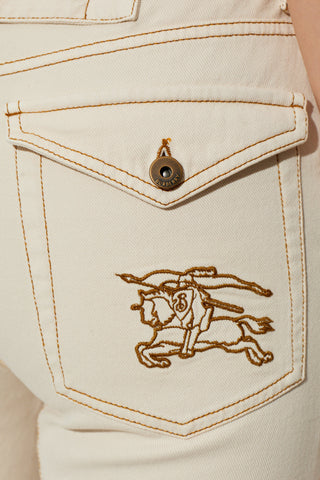 Burberry cream ‘Donella’ flare jeans 5