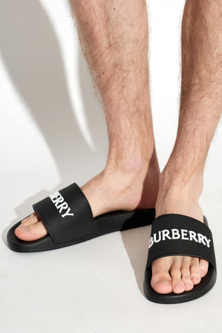 Burberry BLACK Rubber flip-flops 2