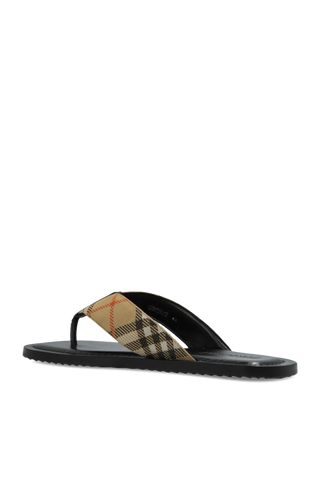 Burberry BLACK Leather slides 5