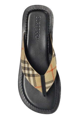 Burberry BLACK Leather slides 6