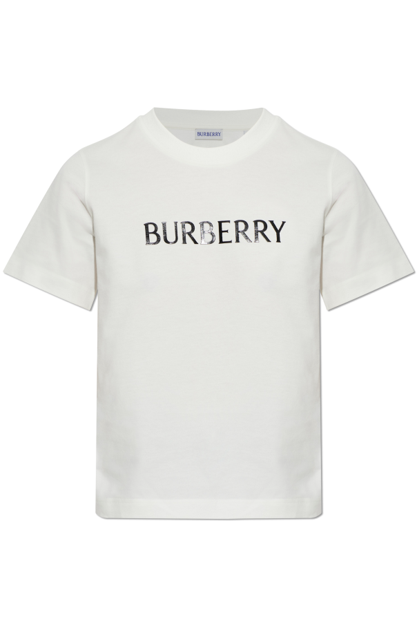 Burberry WHITE T-shirt with logo 1