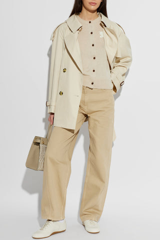 Burberry cream ‘Knight’ sports shoes 3