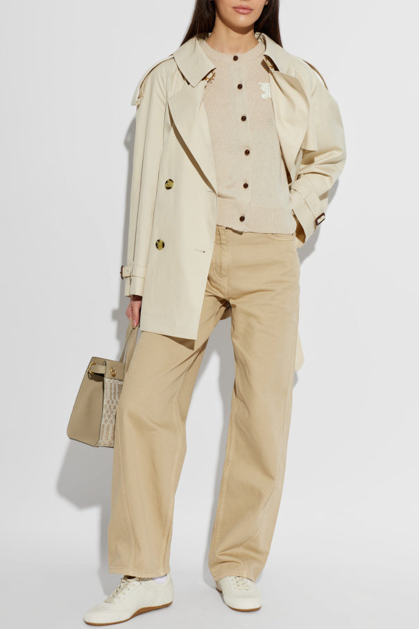Burberry cream ‘Knight’ sports shoes 3