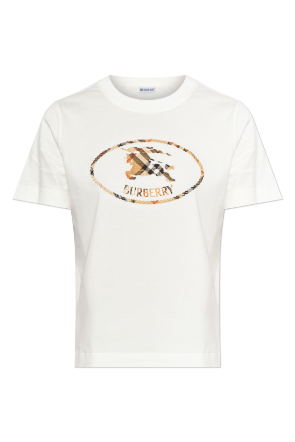 Burberry WHITE ‘Frankie’ T-shirt 1