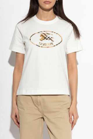 Burberry WHITE ‘Frankie’ T-shirt 3