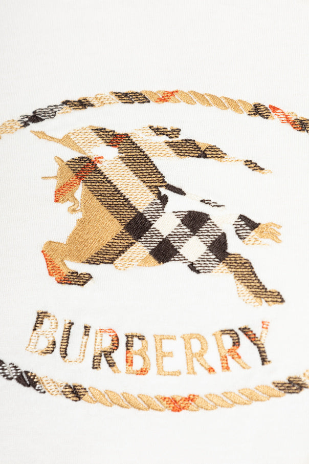 Burberry WHITE ‘Frankie’ T-shirt 5