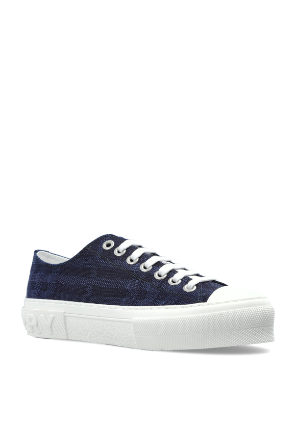 Burberry NAVY BLUE ‘Trn Jack’ sports shoes 4