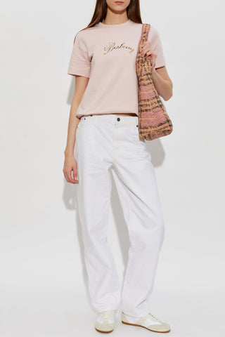 Burberry PINK T-shirt with logo 2