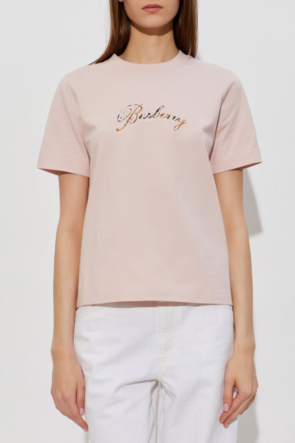 Burberry PINK T-shirt with logo 3