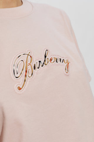 Burberry PINK T-shirt with logo 5