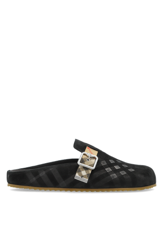 Burberry BLACK Suede slides `Urchin` 1
